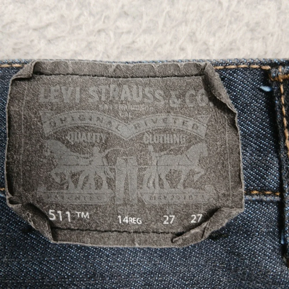 Levi's 511 Slim Jeans Boys 14 Regular‎ W27 L27 Blue Denim